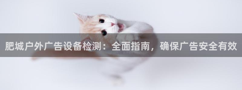 杏宇平台登录步骤是什么：肥城户外广告设备检测：全面指南，确保广告安全有效
