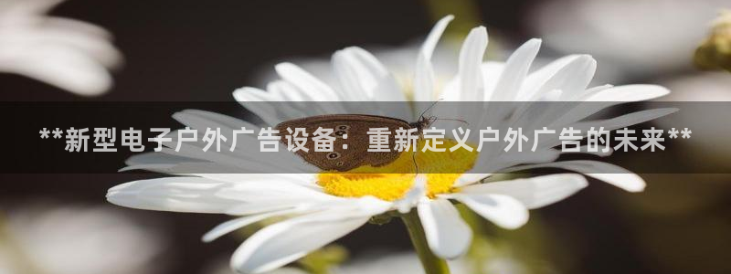 杏宇平台注册登录：**新型电子户外广告设备：重新定义户外广告的未来**