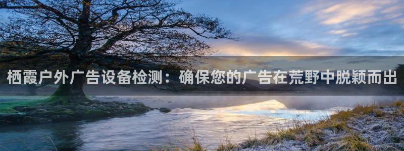 杏宇平台总代理电话：栖霞户外广告设备检测：确保您的广告在荒野中脱颖而出