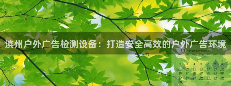 杏宇官方平台官网：滨州户外广告检测设备：打造安全高效的户外广告环境