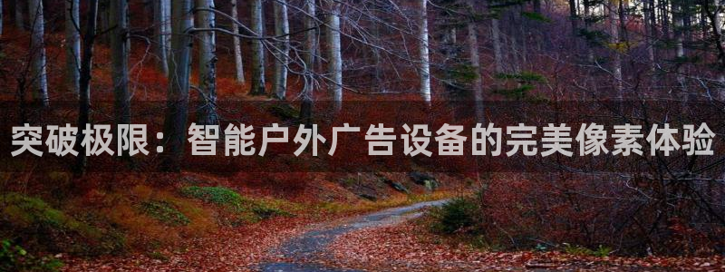 杏宇平台开户：突破极限：智能户外广告设备的完美像素体验