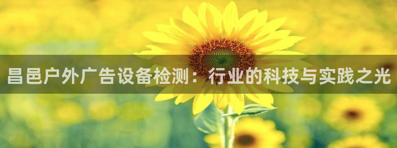 杏宇平台怎么样赚钱：昌邑户外广告设备检测：行业的科技与实践之光