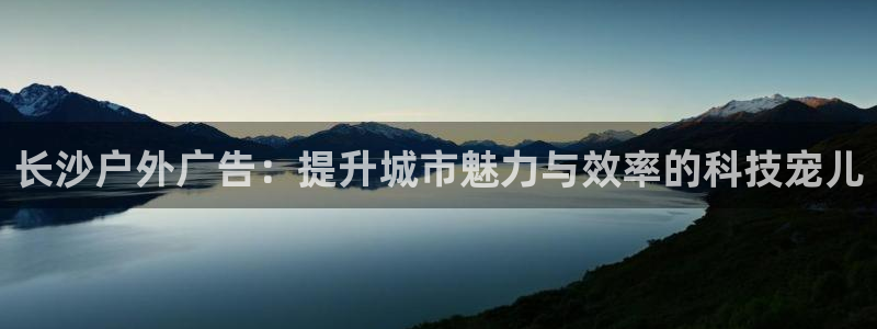杏宇平台代理多少钱：长沙户外广告：提升城市魅力与效率的科技宠儿