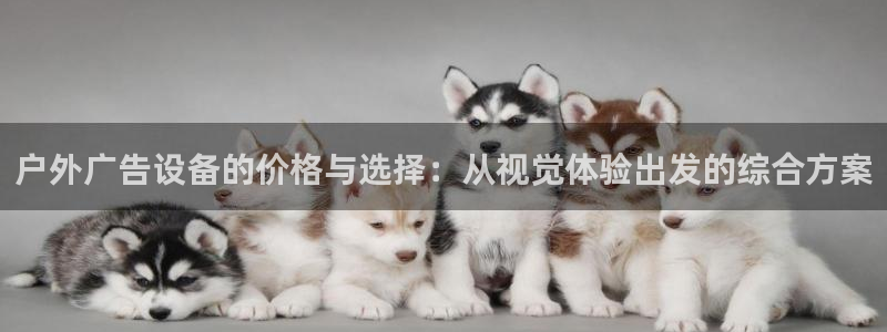 杏宇平台注册地址：户外广告设备的价格与选择：从视觉体验出发的综合方案