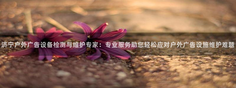 杏宇平台客服：济宁户外广告设备检测与维护