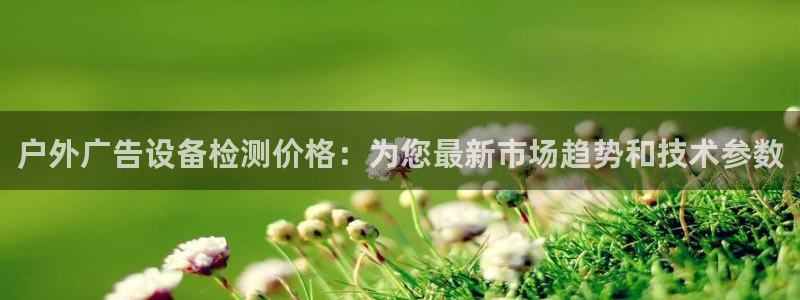 杏宇平台代理怎么样赚钱：户外广告设备检测