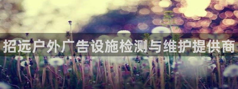 杏宇平台好吗：招远户外广告设施检测与维护