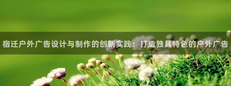 杏宇平台代理多少钱一次：宿迁户外广告设计与制作的创新实践：打造独具特色的户外广告