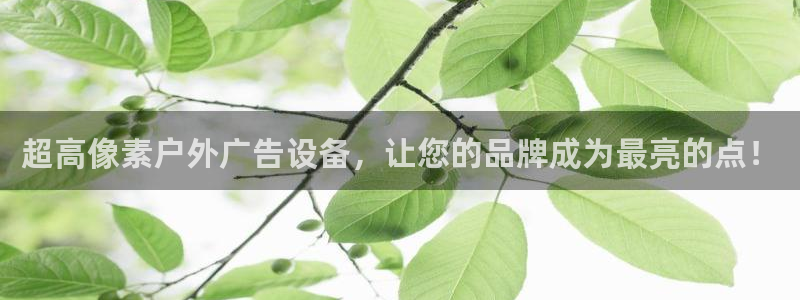 杏宇平台登录步骤是什么：超高像素户外广告